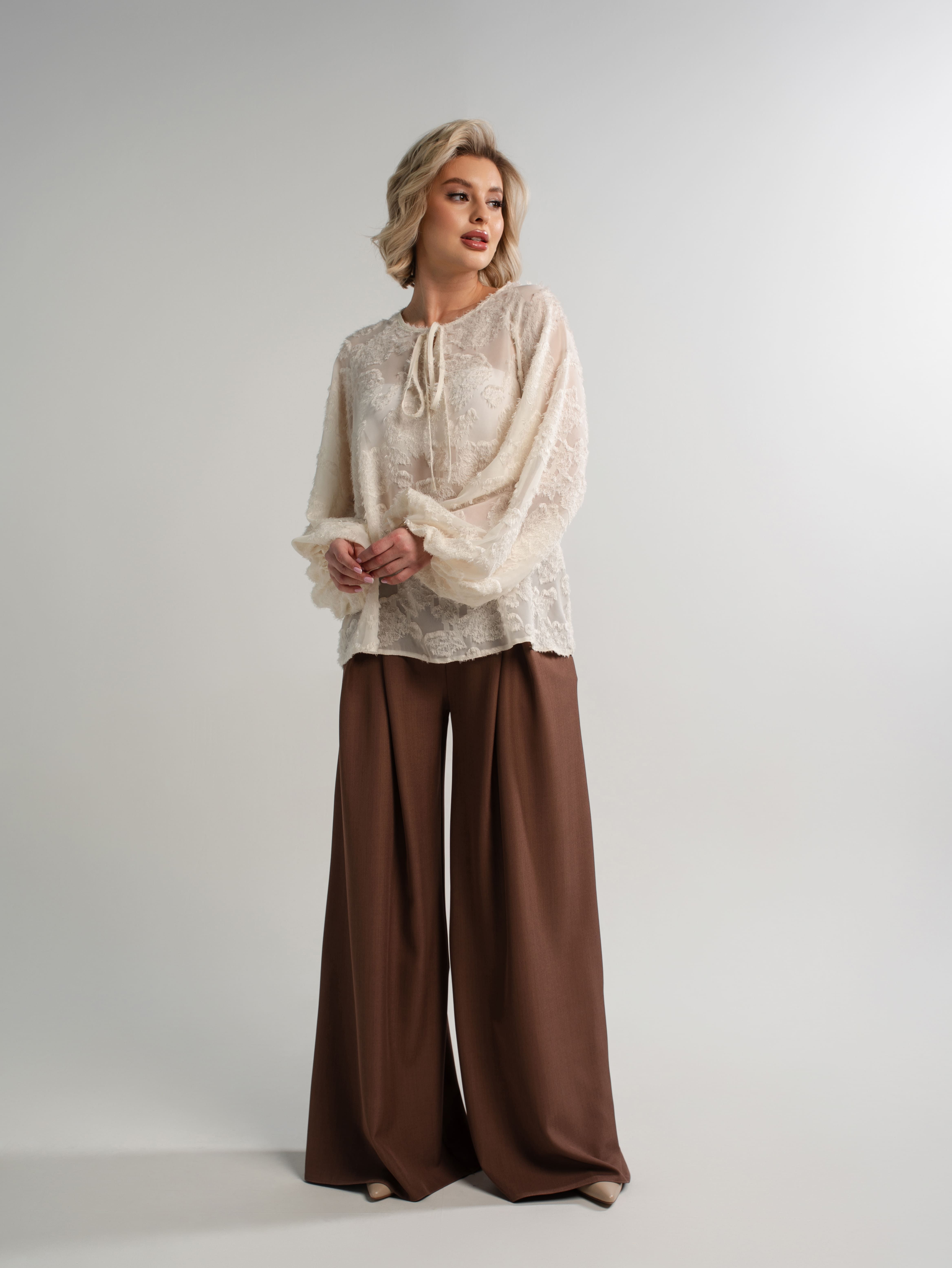 Брюки Безусловный приоритет (молочный шоколад) Б15036-5М