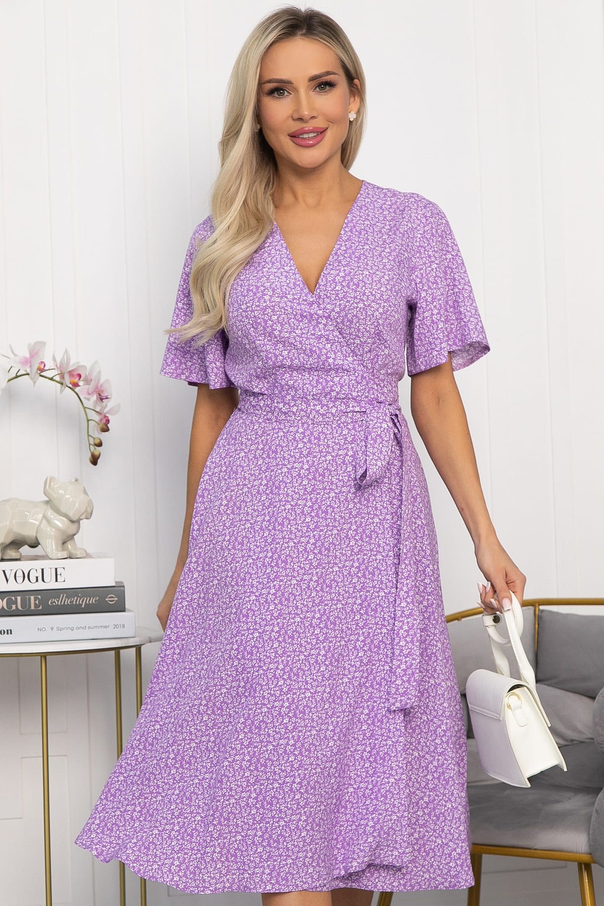 Платье Мода люкс (сиреневое) П13796-35М