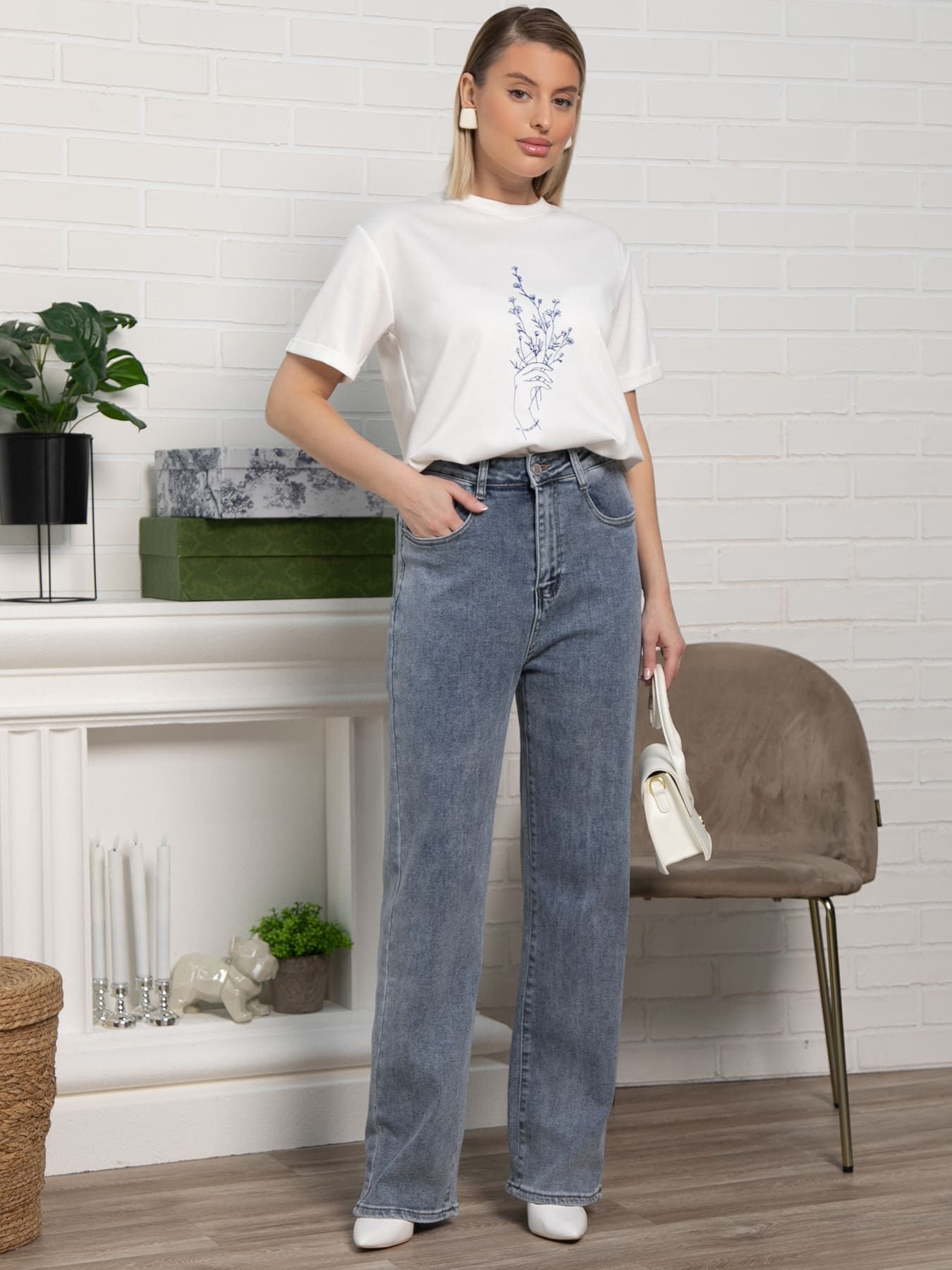 Джинсы Граб лайт (голубые) Б15434-12М