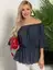 Блуза Эльвира (синяя) Б15941-47М