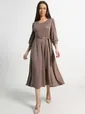 Платье трикотажное Ирина НЬЮ (кофе) П15220-9М