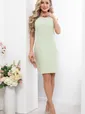Платье футляр "Основной инстинкт" (фисташка) П5701