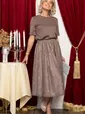 Юбка кружевная Эндис (шоколад) Ю14728-10М