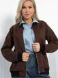 Бомбер Эшли (шоколад) Б12777-41М
