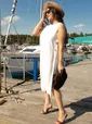Платье льняное Тропик (белое) П16032-1М