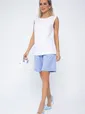 Костюм с шортами Мерано (бело-голубой) К15339-5М