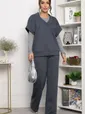 Костюм трикотажный Уютный шарм (серо-синий) К14251-5М