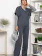 Костюм трикотажный Уютный шарм (серо-синий) К14251-5М