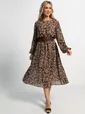 Платье Идиллия (бежево-черное) П15378-16М
