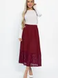 Юбка с кружевом Элегия (бордо) Ю14912-10М