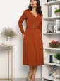 Платье трикотажное Парижанка (терракот) П14335-10М