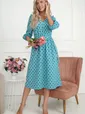 Платье Розетта (бирюзовое) П14114-45М