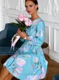 Платье Изабелла (бирюзовое) П13789-45М