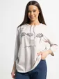 Блуза Сияющий набросок (бежевая) Б15286-18М