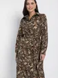 Платье Королевская кобра (кофейное) П12648-15