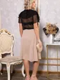 Платье Анхела (черно-бежевое) П14751-39М