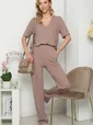 Костюм брючный "Дина" (капучино) К5352