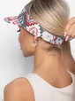 Козырек хлопковый (мозаика/красный) КЗ46