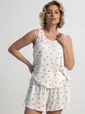 Костюм домашний с шортами Мила (белый) К15212-1М