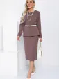 Костюм Очарование стиля (какао) К12788-25М