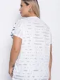 Блуза Асия (белая/буквы) Б10851