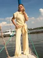 Костюм Стильный дуэт (нежно-желтый) К16082-5М