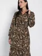 Платье Королевская кобра (кофейное) П12648-15
