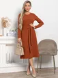 Платье Парижанка НЬЮ (терракотовое) П15067-10М