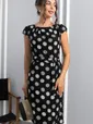 Платье Габриэль (черное/круги) П13953-10М