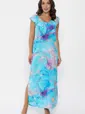 Платье Хатиса (бирюзовое) П14074-4М