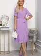 Платье Мода люкс (сиреневое) П13796-35М