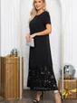 Платье Танита (черное/кружево) П14609-16М