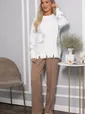 Свитер рваный Наиль (белый) Б14420-13М