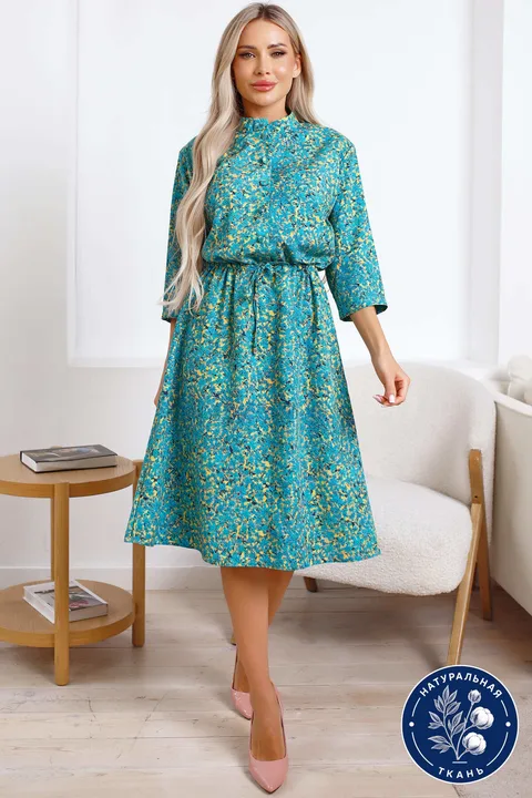 Платье Одиссея (зеленое) П15844-45М