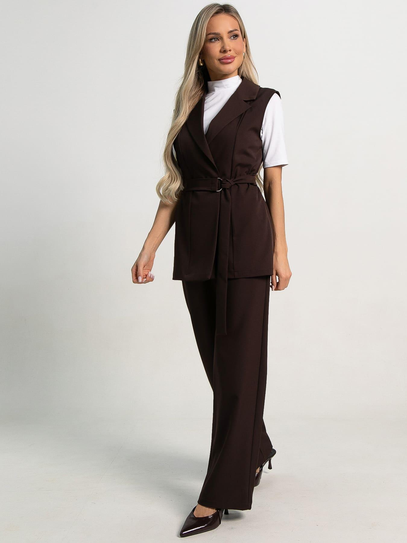 Костюм брючный Амстердам (шоколад) К15585-12М