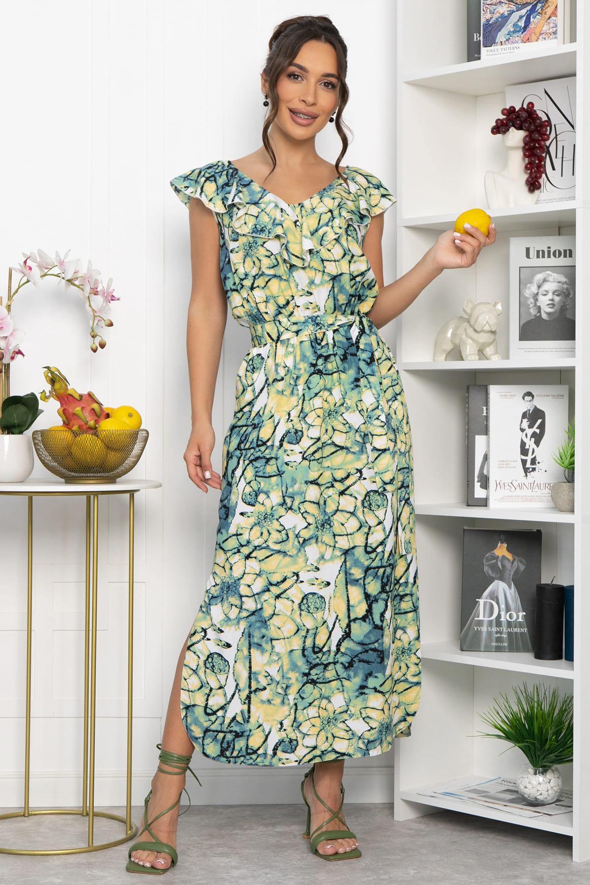 Платье Хелена (нежно-зеленое) П13925-4М