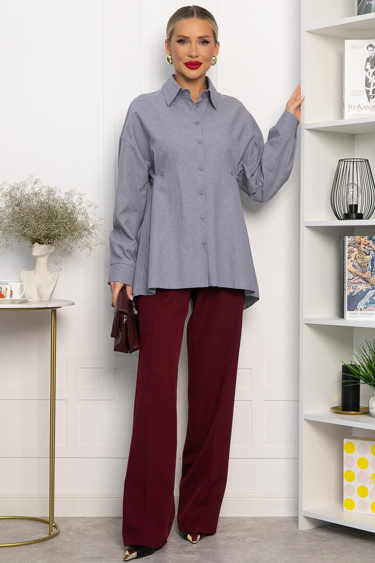 Рубашка Свободное падение (серая) Б14193-5М