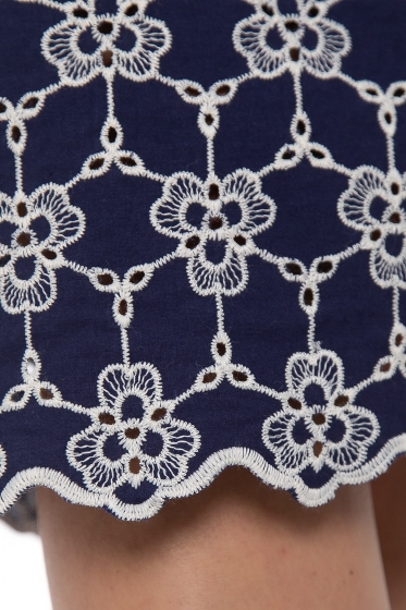 Платье Виринея (темно-синее) П10451