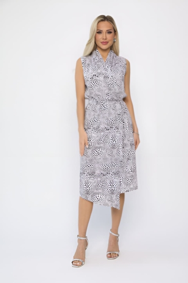 Платье Хьюми (черно-белое) П13736-35М