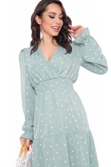 Платье "Арабелла" (олива) П3174