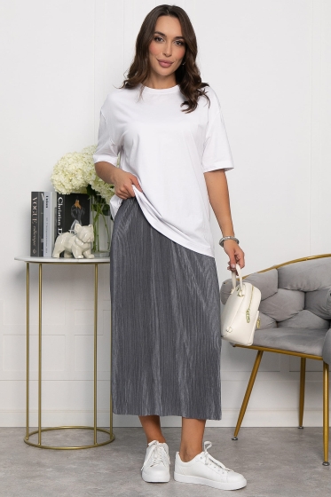 Юбка Звездный микс (серебро) Ю14062-22М