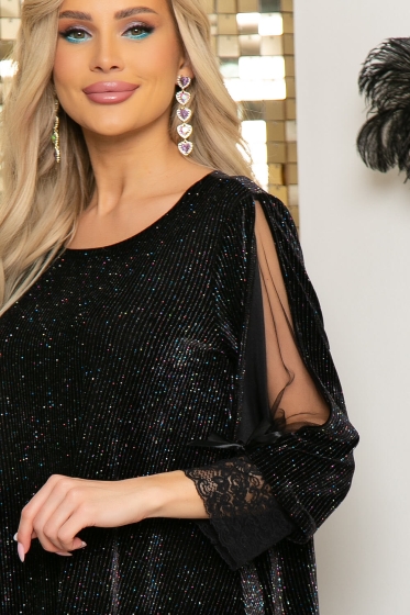 Платье "Яна" (бархат блэк) П4588