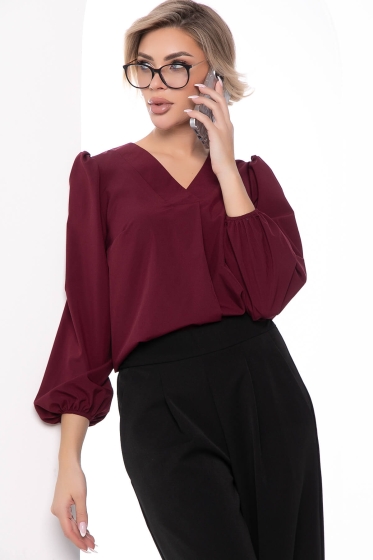 Блуза "Анима" ( марсала) Б7526