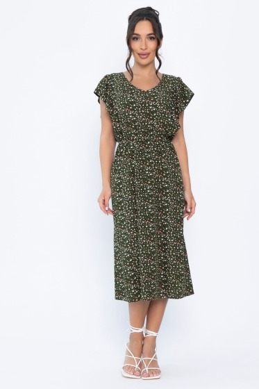 Платье Айлана (темно-зеленое) П13934-35М