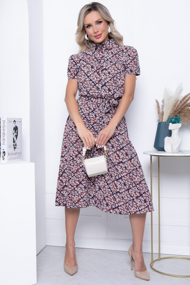 Платье "Оливия" (темно-синее) П5601