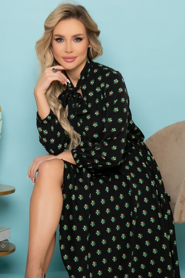 Платье "Мисс Настроение" (блэк) П3389