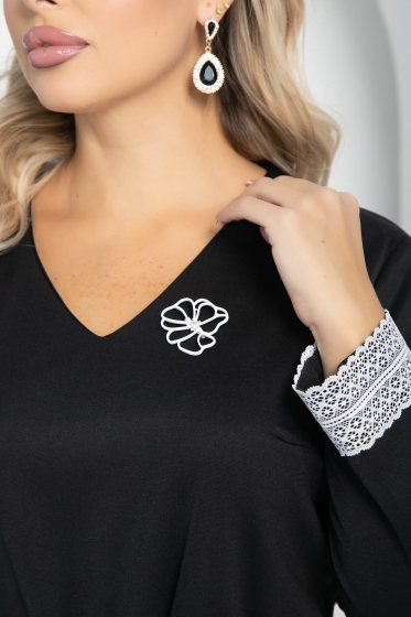 Платье Денвер (черное) П11435