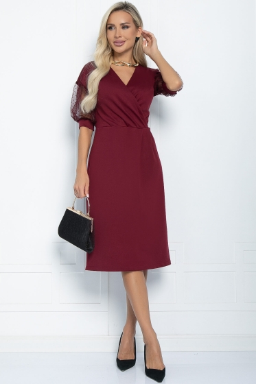 Платье Феличия (бордовое) П11206