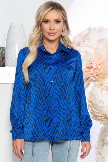 Блуза "Рейна" (электрик) Б5372