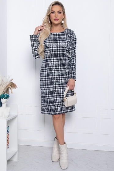 Платье "Амира" П7215 (Клетка)